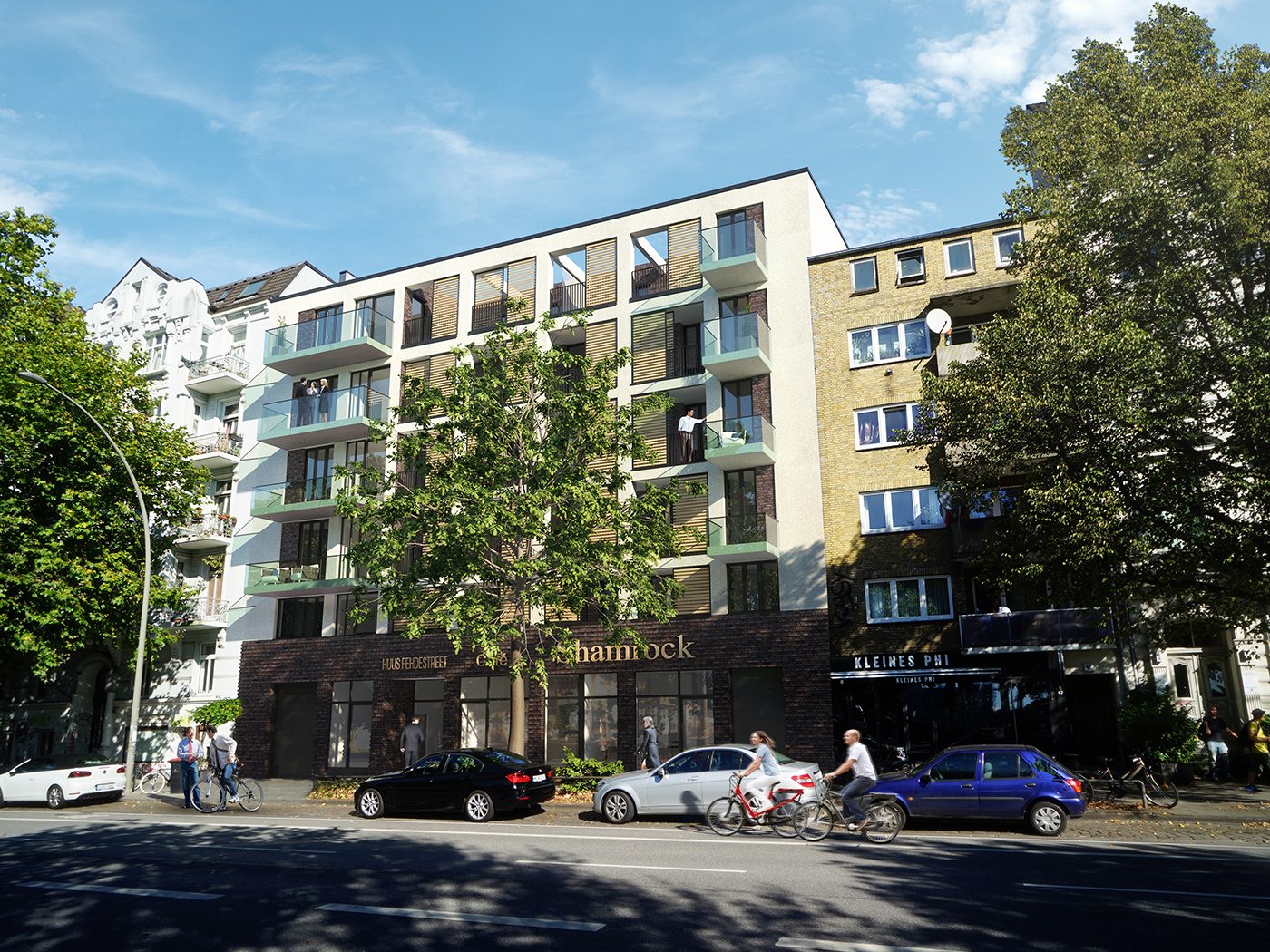 Wettbewerbsentwurf für das Apartmenthaus an der Feldstraße
