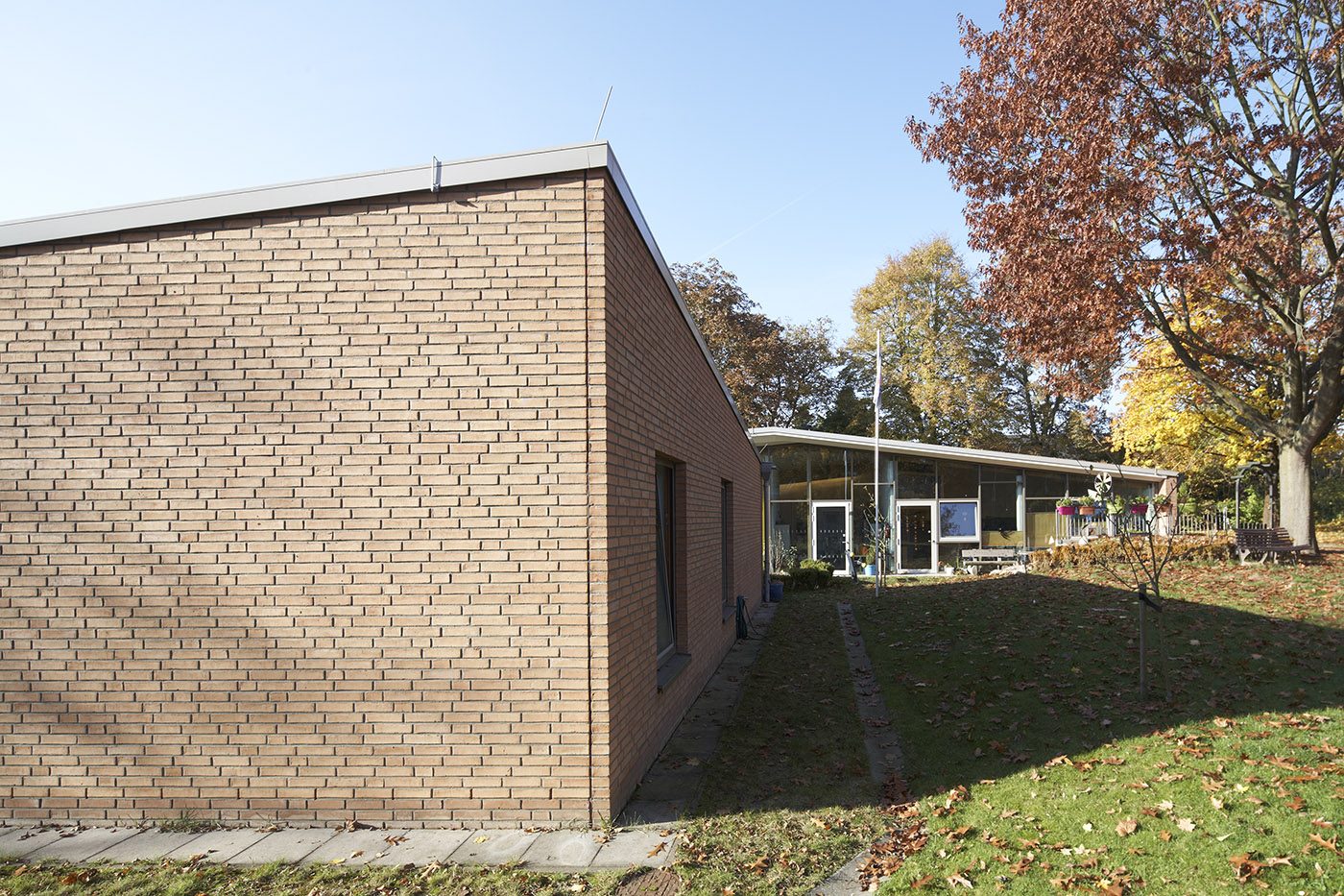 Anbau der Kita am Mühlentor mit Ziegelfassade