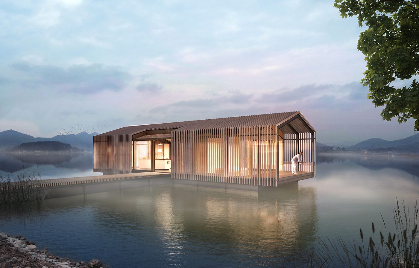 Royal Lodge auf dem See, Visualisierung