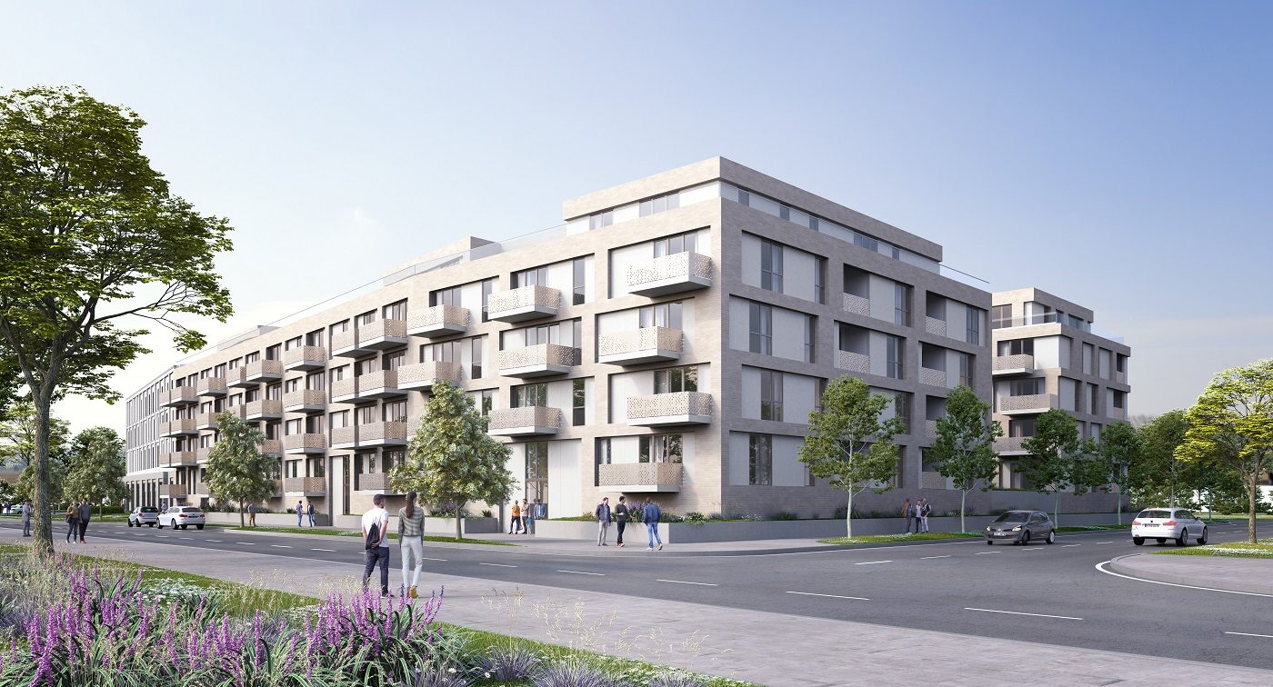 Visualisierung der Wohnbebauung Französische Gärten in Celle